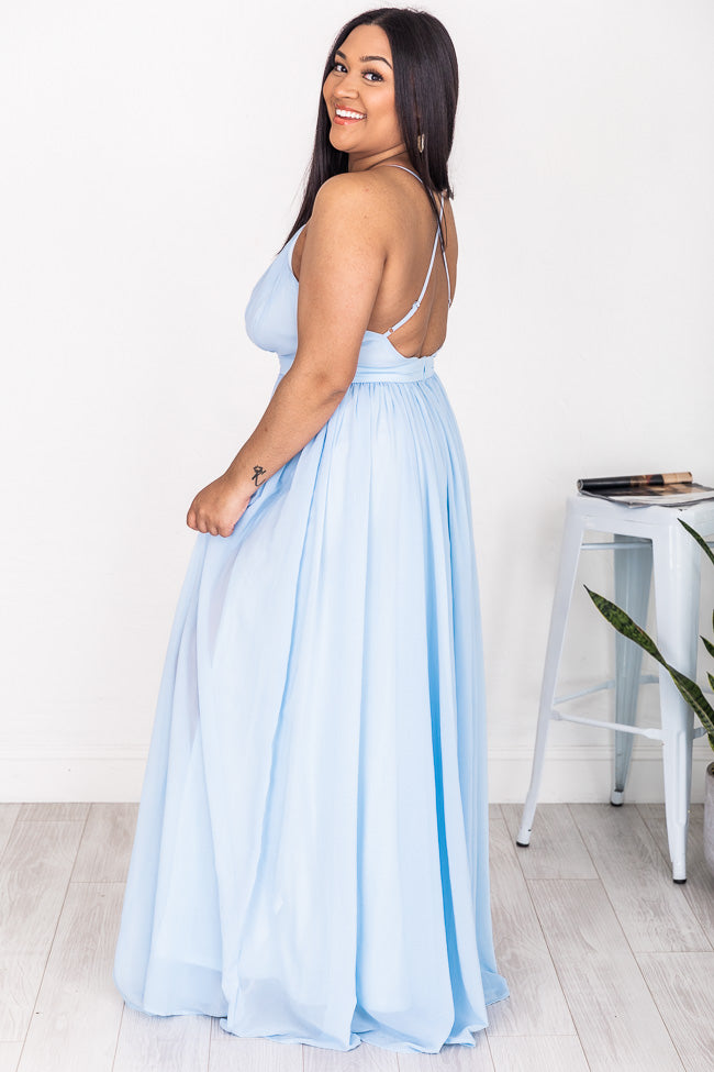 Love Light Blue Maxi Dress – Pink Lily